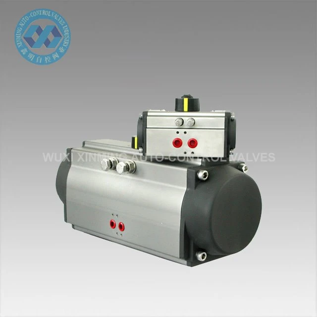 Pneumatische roterende actuator met veerretour