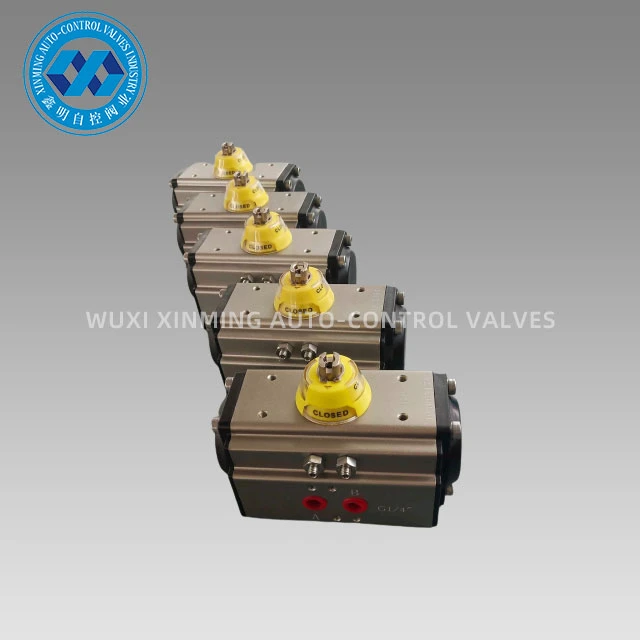 Pneumatische actuator met hoekverplaatsing