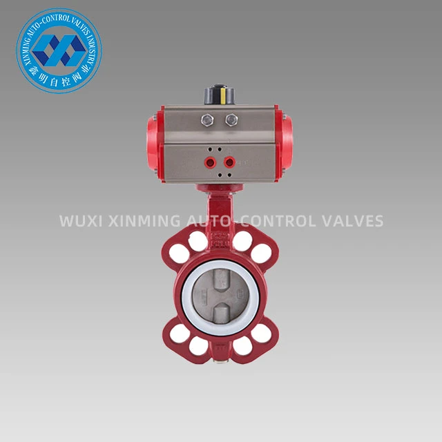 Penumatic Actuator Nodulair gietijzer Wafer vlinderklep