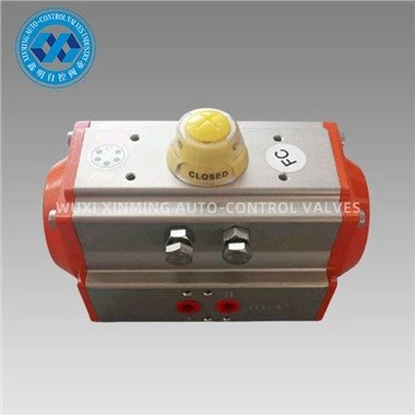 AT Dubbelwerkende pneumatische roterende actuator