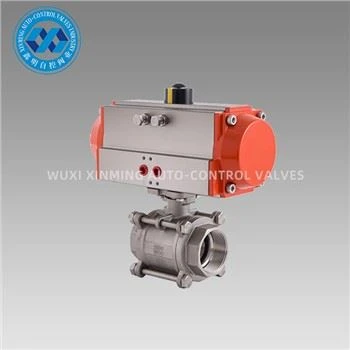 Pneumatische actuator 3PC kogelkraan met schroefdraad