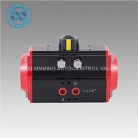 Rek en rondsel pneumatische actuator