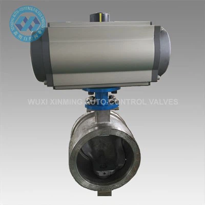 Segmentregelklep met pneumatische actuator