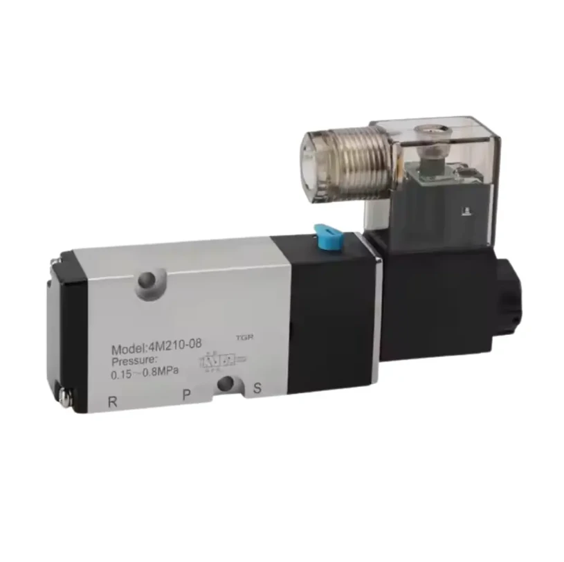 2- manier 5- poort hogedruk pneumatische solenoïde klep (0-10 mpa)