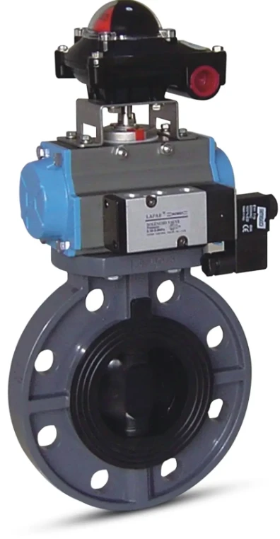 Actuator pneumatische demperventiel