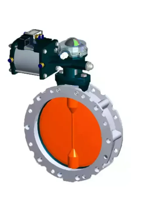 DN25 Pneumatische stofaluminium vlinderklep