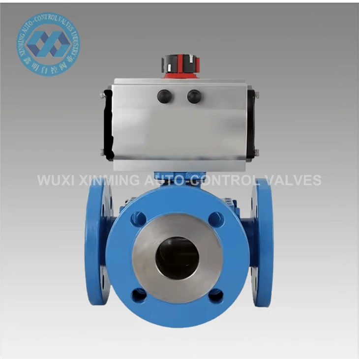 High Quality Three-way Pneumatic Ball Valve