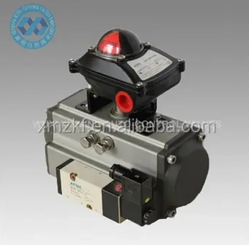 Pneumatische actuator met eindschakelaarkast