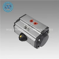 Bij GT -serie enkele en dubbelwerkende pneumatische vlinderventielactuator 90 graden rotatie