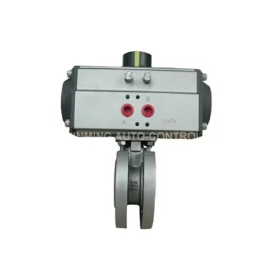 Chinese pneumatische actuator wafel dunne kogelventiel fabrieksprijs