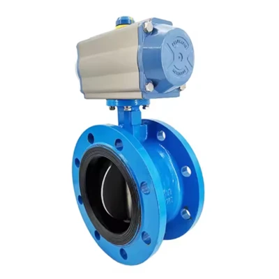 Fabrieks-directe pneumatische vlinderklep met dubbele excentrische flens