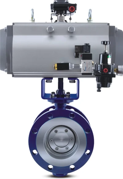 Pneumatische actuator-bediende vlinder- en zuigerventielen