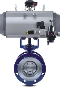 Pneumatische actuator-bediende vlinder- en zuigerventielen