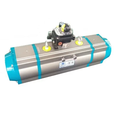 Tri Clamp Three Way Ball Valve drieketige pneumatische actuator