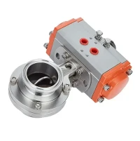 Wafer Hygienic Grade Actuator Pneumatische vlinderklep