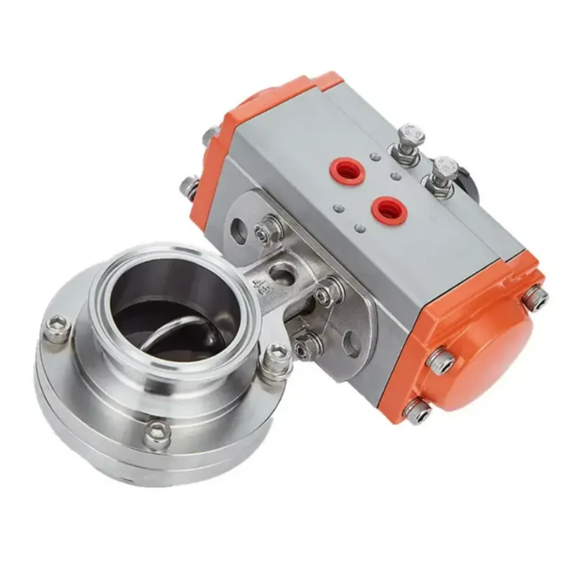 Wafer Hygienic Grade Actuator Pneumatische vlinderklep